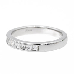 Bague Demi alliance Or blanc Diamant - Castafiore
