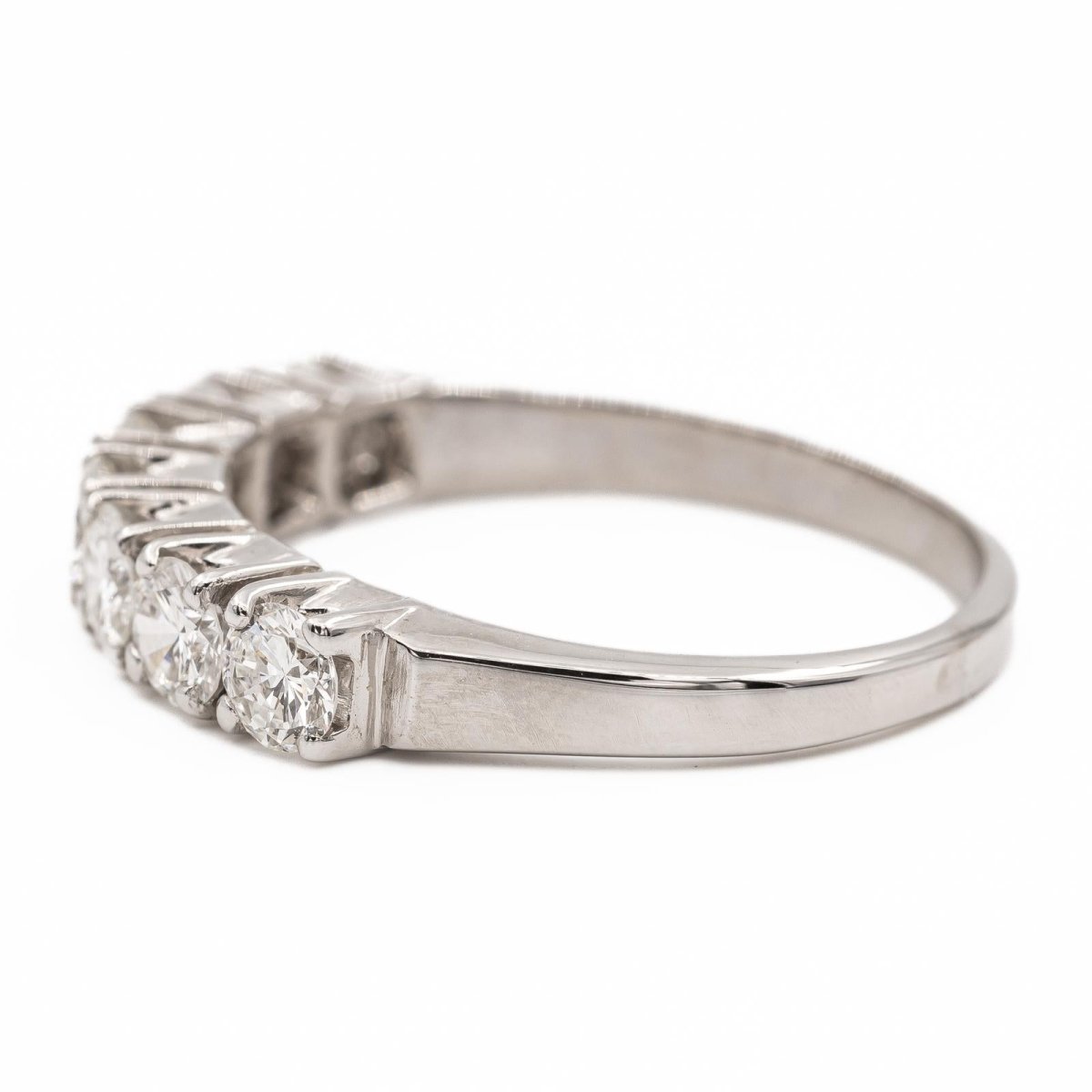 bague Demi alliance or blanc Diamant - Castafiore