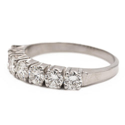 bague Demi alliance or blanc Diamant - Castafiore