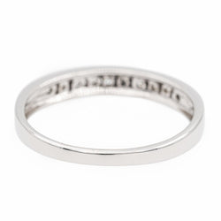 Bague Demi alliance Or blanc Diamant - Castafiore