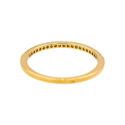 Bague Demi - alliance Or jaune Diamant - Castafiore