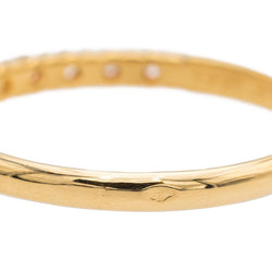 Bague Demi alliance Or jaune Diamant - Castafiore