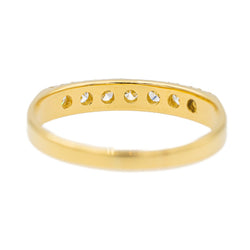 Bague Demi alliance Or jaune Diamant - Castafiore