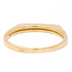 Bague Demi alliance Or jaune Diamant - Castafiore