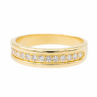 Bague Demi alliance Or jaune Diamant - Castafiore