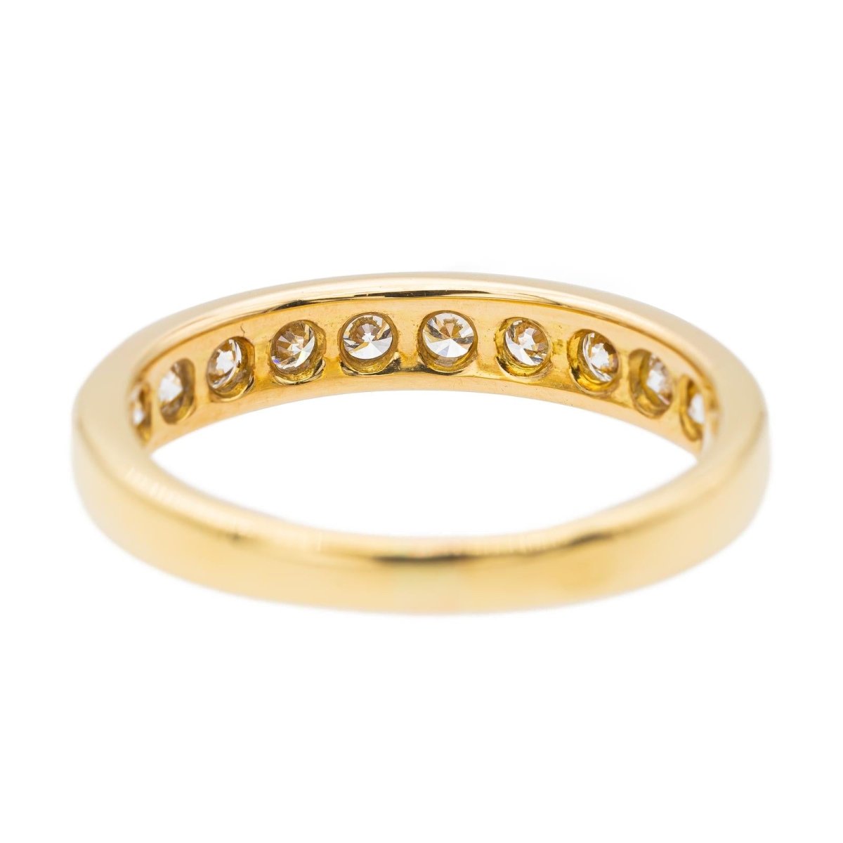 Bague Demi alliance Or jaune Diamant - Castafiore