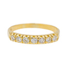 Bague Demi alliance Or jaune Diamant - Castafiore