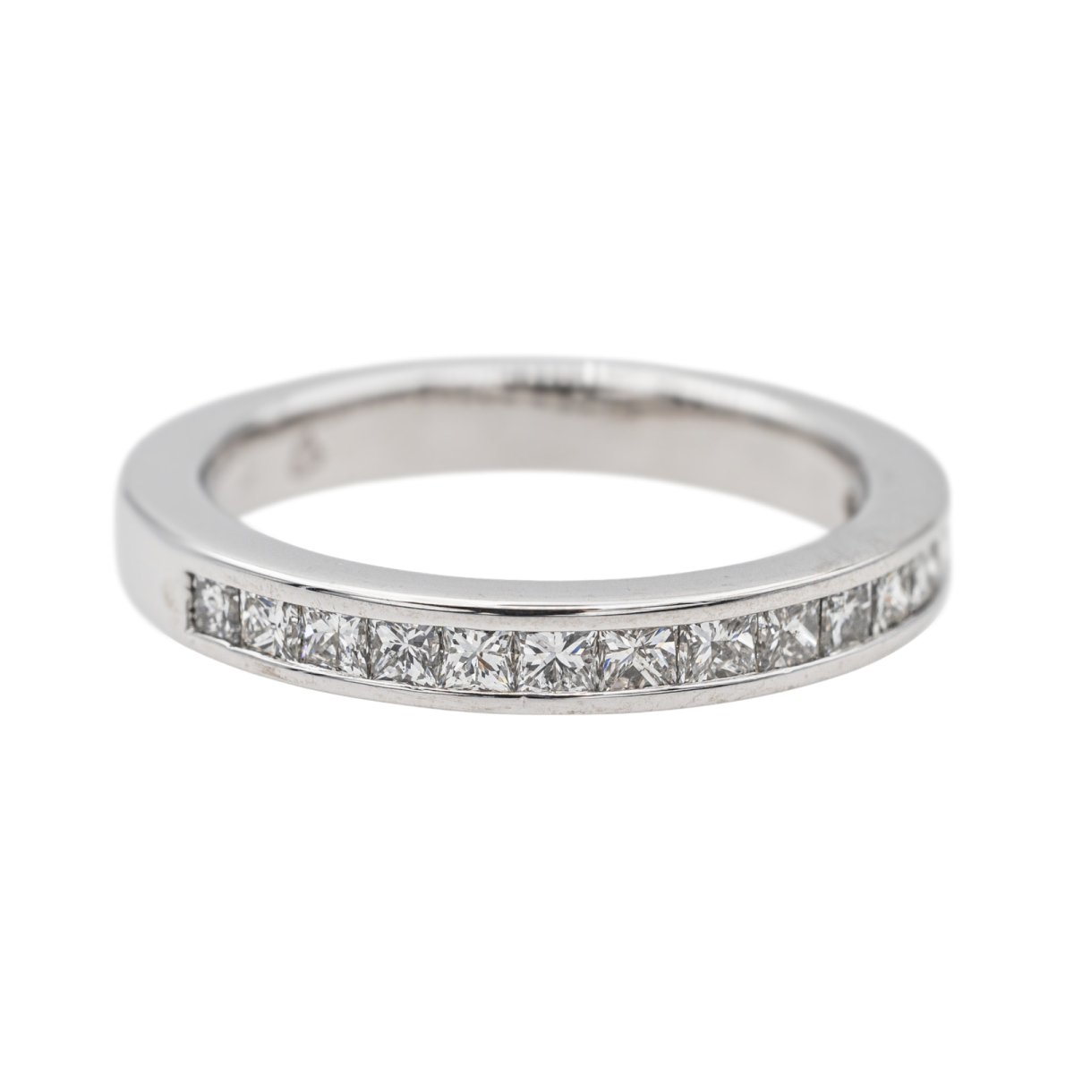 Bague Demi - Alliance Platine Diamant - Castafiore