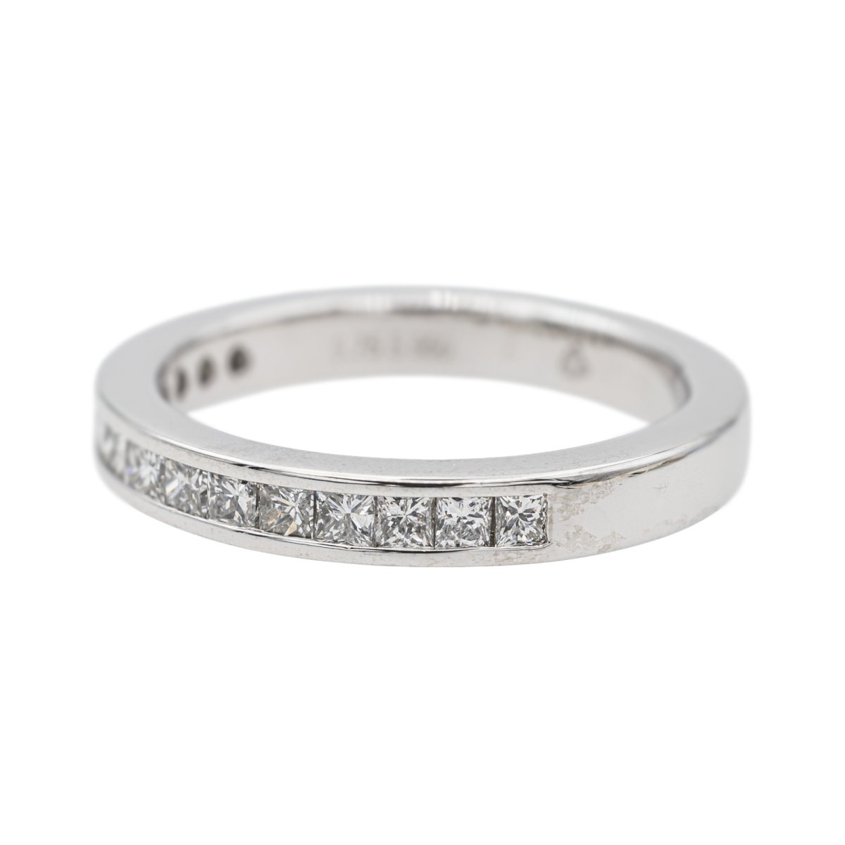 Bague Demi - Alliance Platine Diamant - Castafiore