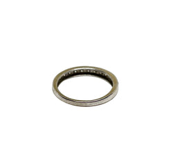 Bague demi sertie en or gris et diamants - Castafiore