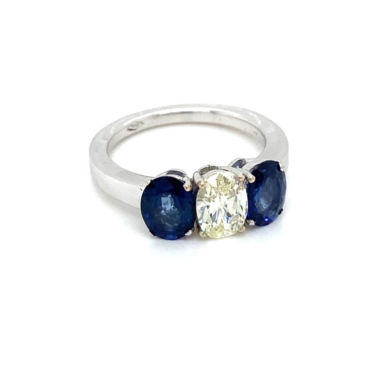 Bague d'été en or avec diamant et saphir - Castafiore