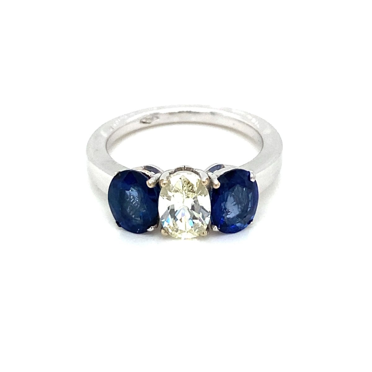 Bague d'été en or avec diamant et saphir - Castafiore