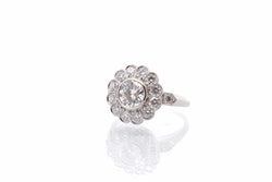 Bague diamant 0,92 ct I/VS1 en platine - Castafiore