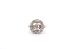 Bague diamant 0,99ct H/VS2 en platine - Castafiore