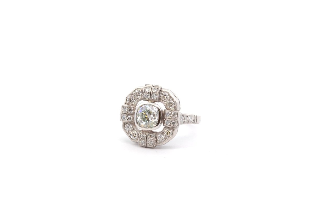 Bague diamant 0,99ct H/VS2 en platine - Castafiore