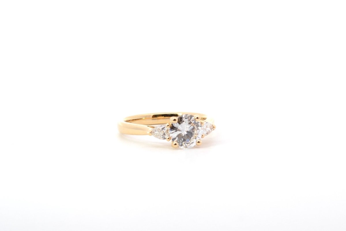 Bague diamant 1,03cts D/VS2 en or 18k - Castafiore
