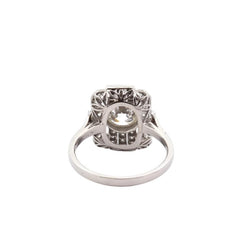 Bague diamant 1,19 cts J/SI1 en platine - Castafiore