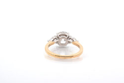 Bague diamant 1,88 cts H/SI2 en or et platine - Castafiore