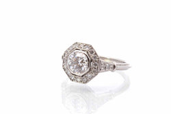 Bague diamant de 0,94 ct H/SI1 en platine - Castafiore