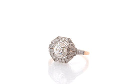 Bague diamant de 1,24cts en or et platine - Castafiore