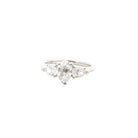 Bague Diamant Poire 1ct D/SI2 Cartier en Or Blanc 18k - Castafiore