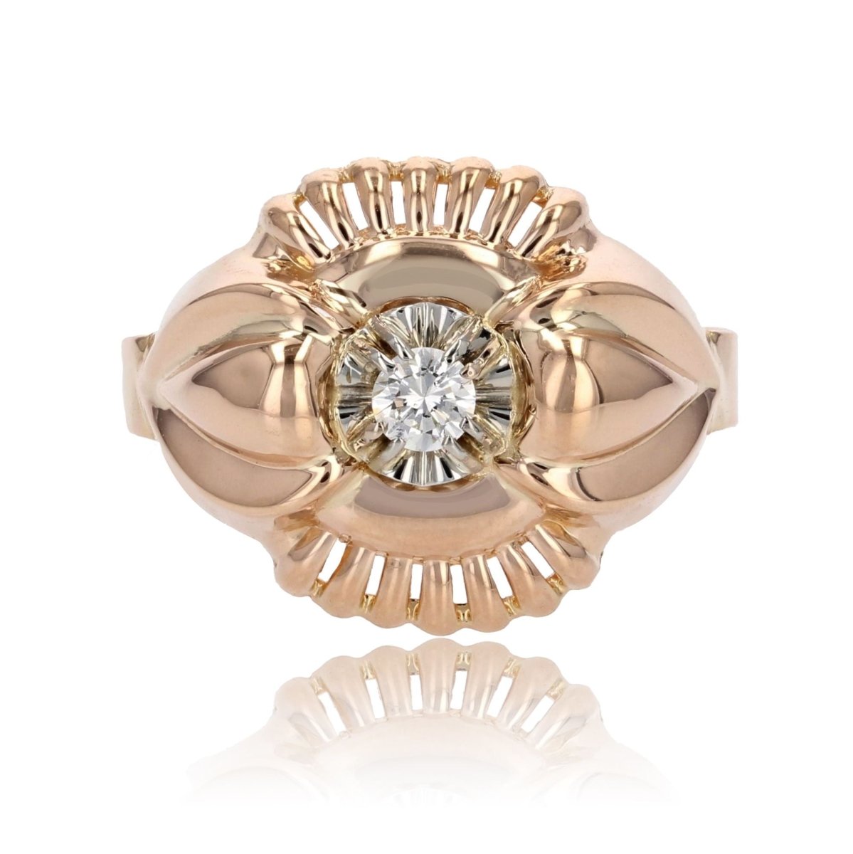 Bague diamant rétro - Castafiore