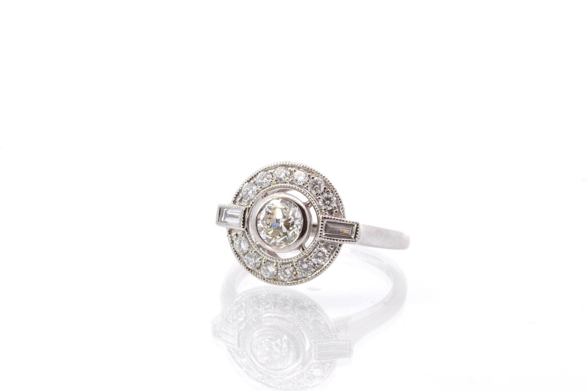 Bague diamants en or blanc 18k - Castafiore