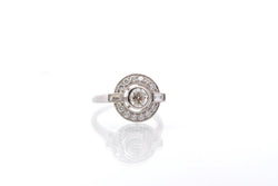 Bague diamants en or blanc 18k - Castafiore