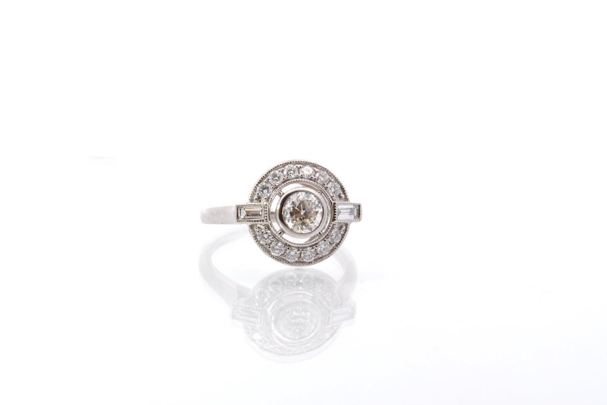 Bague diamants en or blanc 18k - Castafiore
