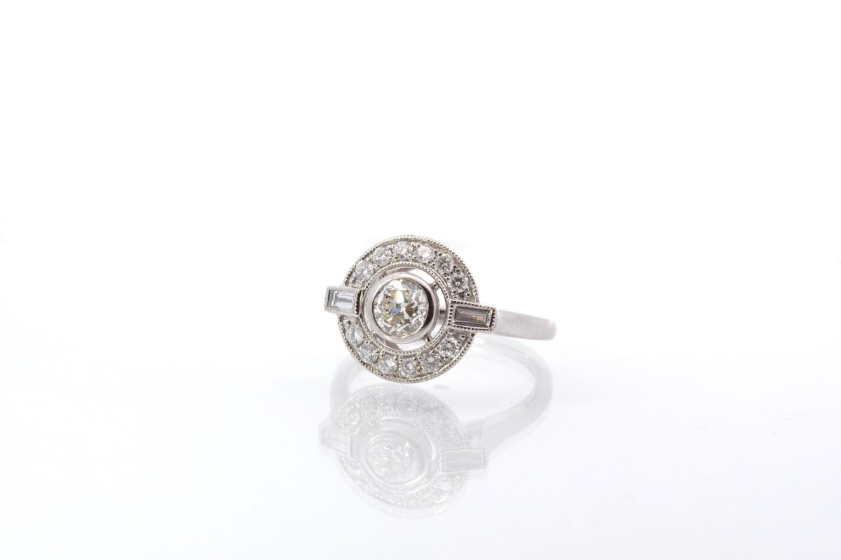 Bague diamants en or blanc 18k - Castafiore