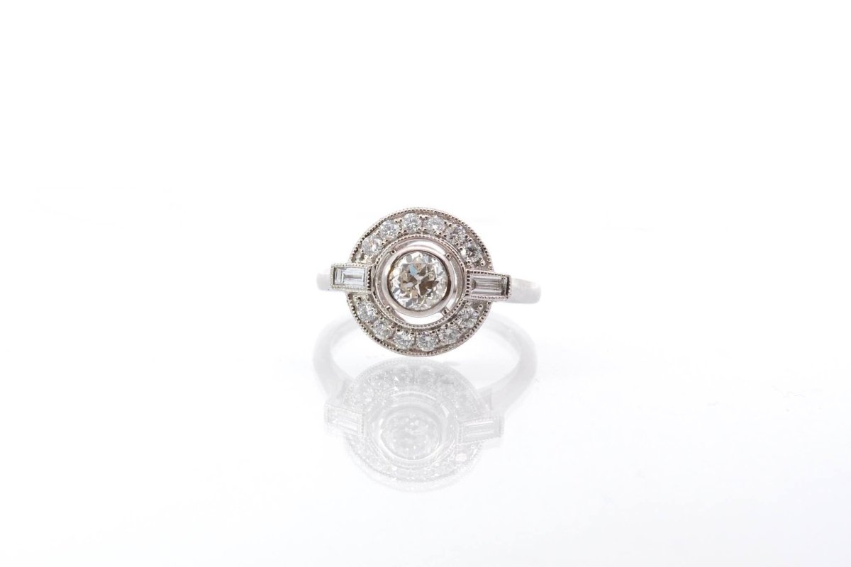 Bague diamants en or blanc 18k - Castafiore