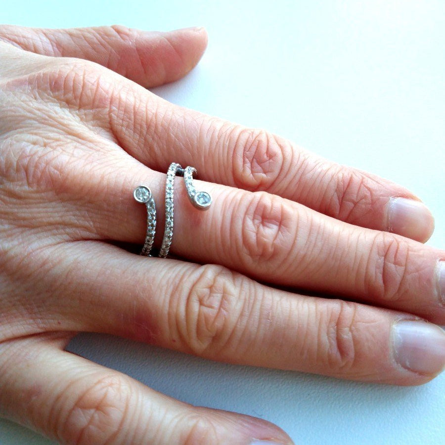 Bague Diamants en or blanc et diamants - Castafiore