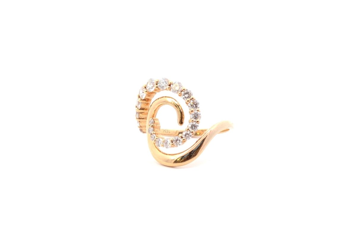 Bague Diamants en Or Jaune 18k - Castafiore