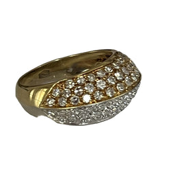 Bague Diamants en or jaune et gris - Castafiore