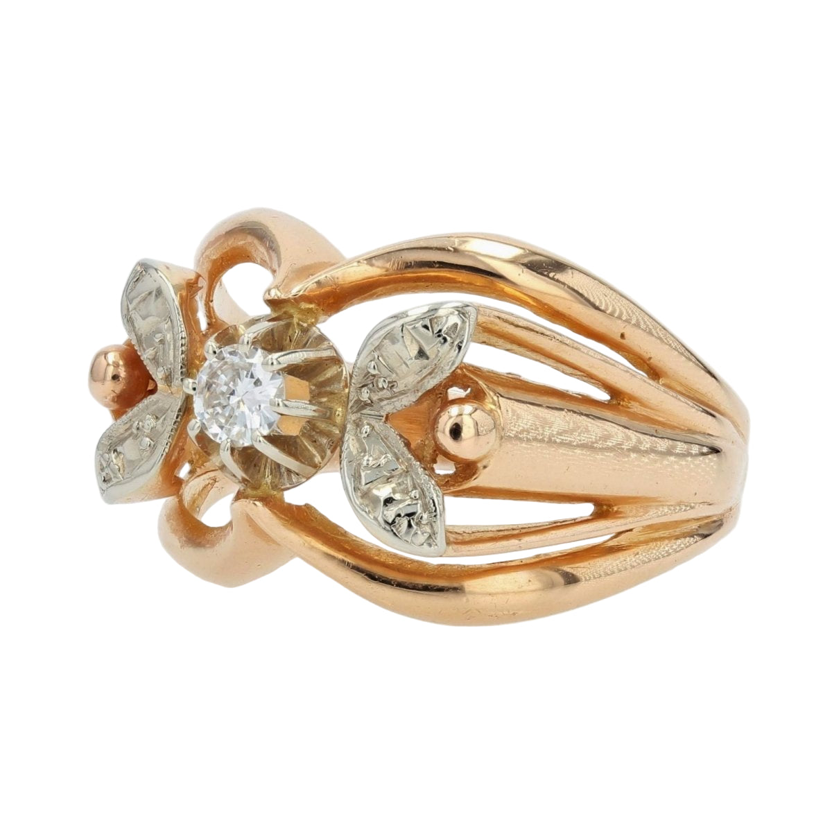 Bague Diamants en or rose et blanc - Castafiore