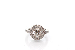 Ring diamonds at paltinium