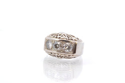 Bague diamants en platine et or blanc - Castafiore