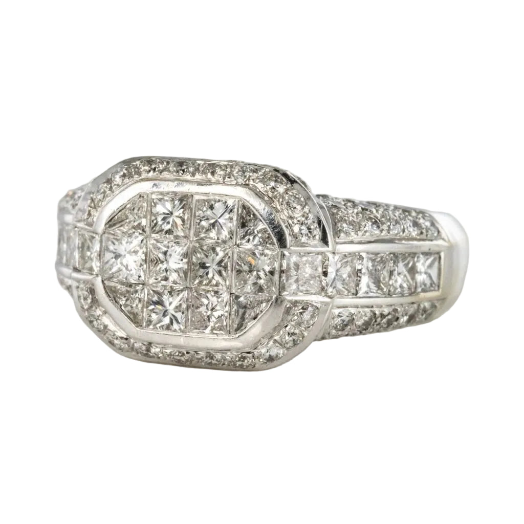 Bague diamants princesses - Castafiore