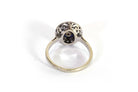 Bague diamants saphirs ovale en or - Castafiore