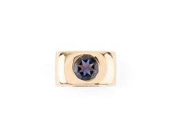 Bague DIHN VAN Margot en or jaune et améthyste - Castafiore