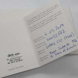 Bague DINH VAN 2 cubes XL en or blanc et diamants - Castafiore