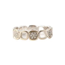 Bague DINH VAN "Domino" en or blanc et diamants - Castafiore