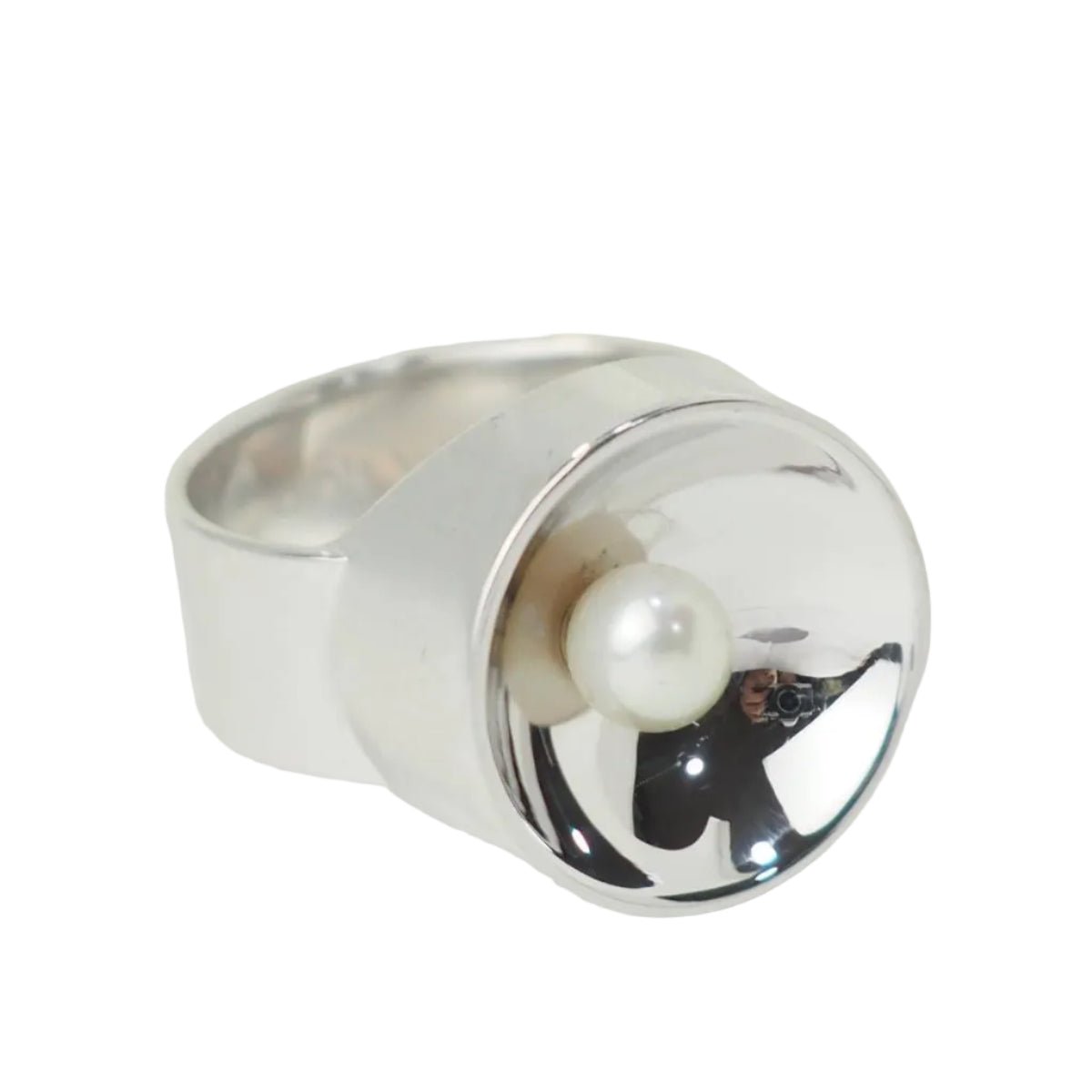 Bague DINH VAN en or blanc et perle - Castafiore