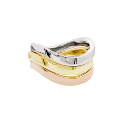 Ring Dinh Van three rings in three shades of gold.