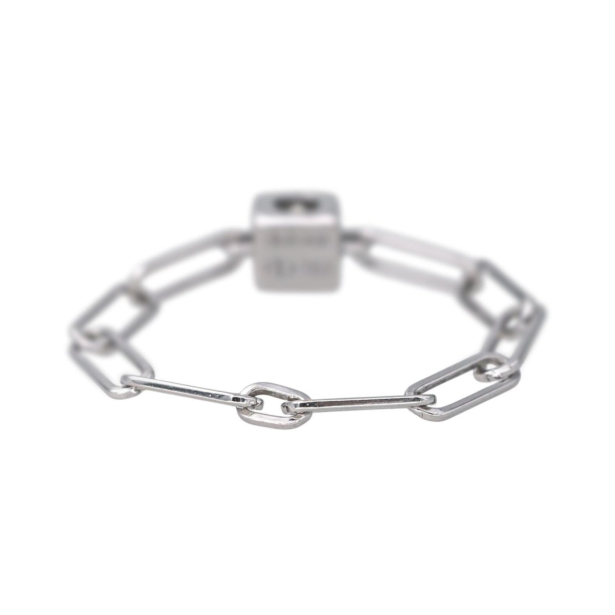 Bague DINH VAN "Le Cube" en or blanc et diamant - Castafiore