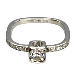 Bague DINH VAN "Le cube" en or blanc et diamants - Castafiore