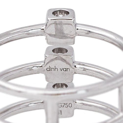 Bague DINH VAN "Les 3 Cubes" en or blanc et diamants - Castafiore