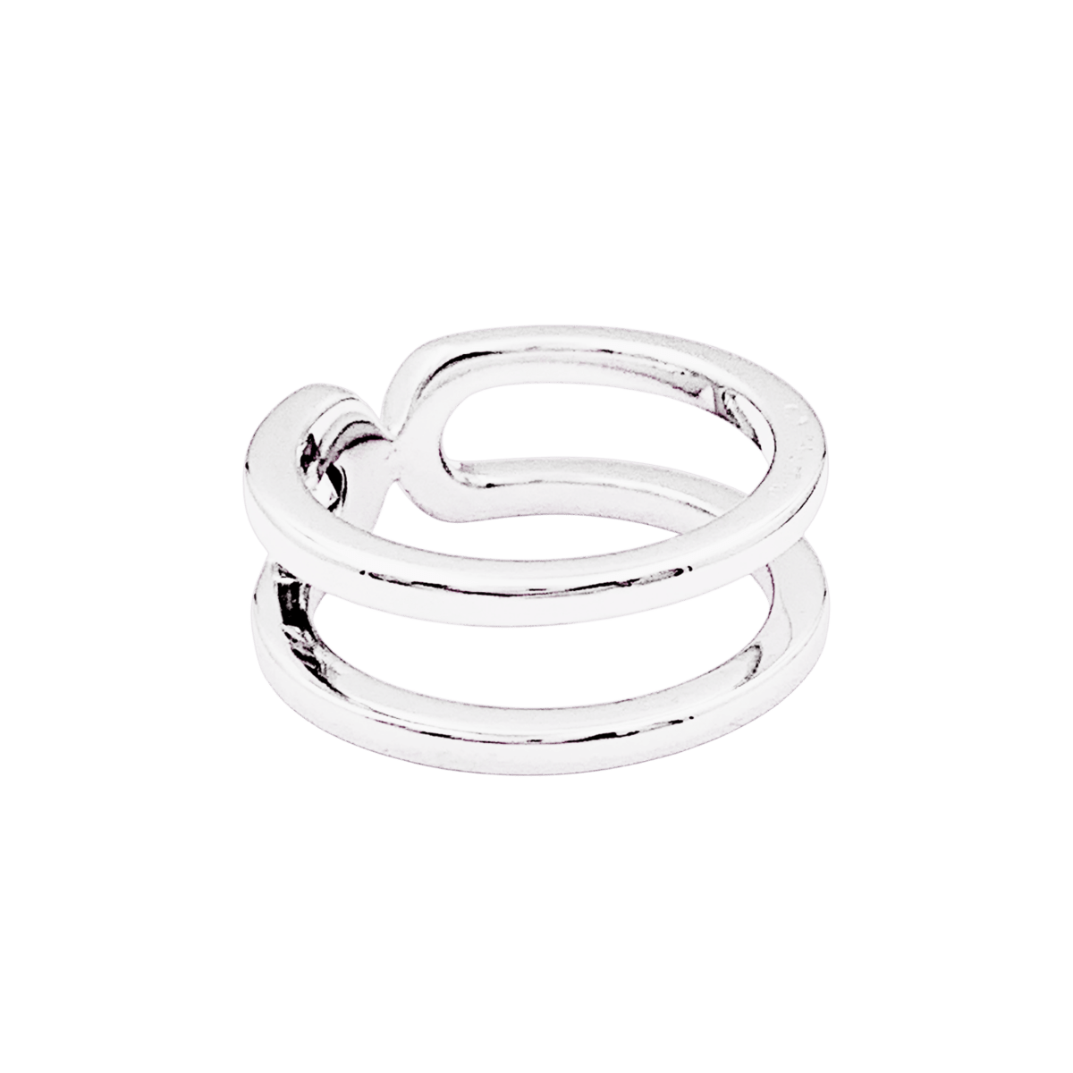 Bague DINH VAN "Maillon" en or blanc et diamant - Castafiore