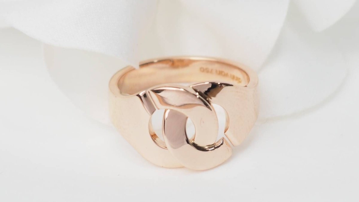 Bague DINH VAN Menottes en or rose - Castafiore