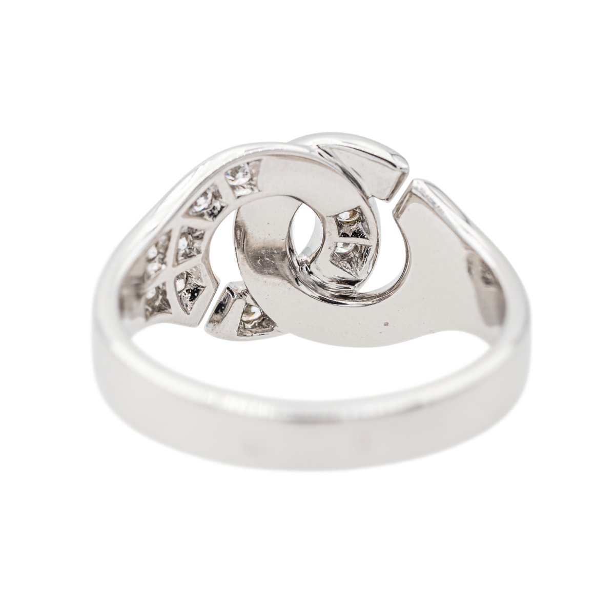 Bague Dinh van Menottes Or blanc Diamant - Castafiore